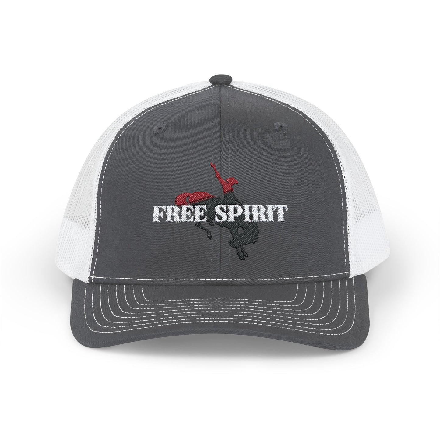 FREE SPIRIT  Embroidered Snapback Trucker Cap