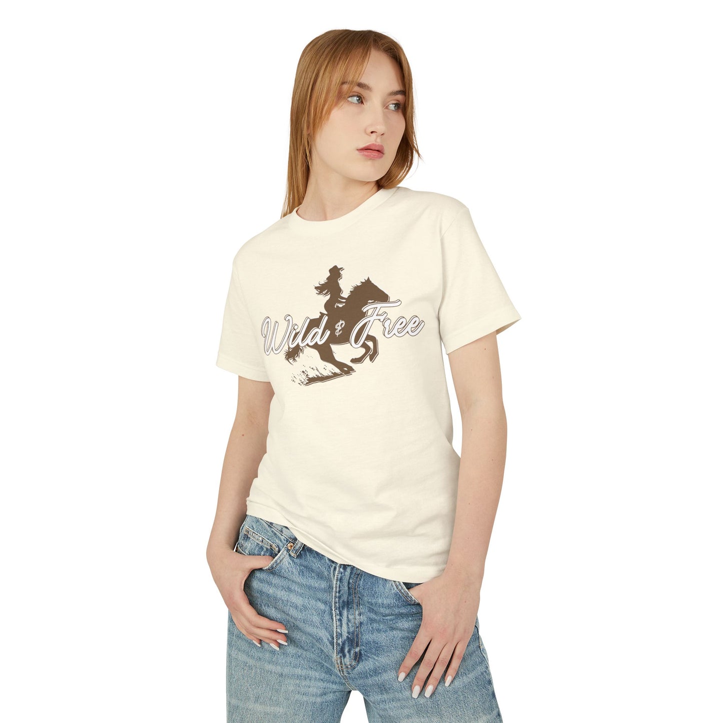 COWGIRL WILD AND FREE UNISEX Garment-Dyed Heavyweight Cotton Tee