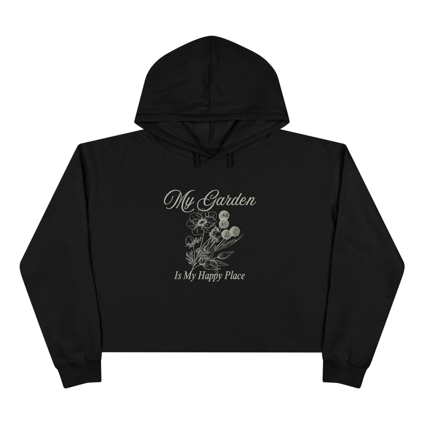 INSPIRED GARDEN M Crop Hoodie