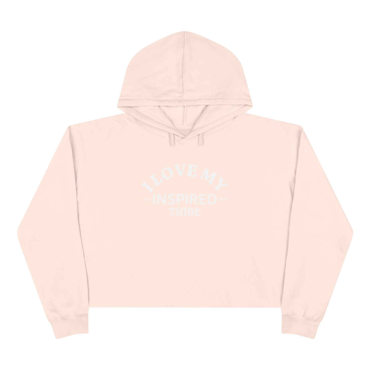 I LOVE MY INSPIRED TRIBE Crop Hoodie