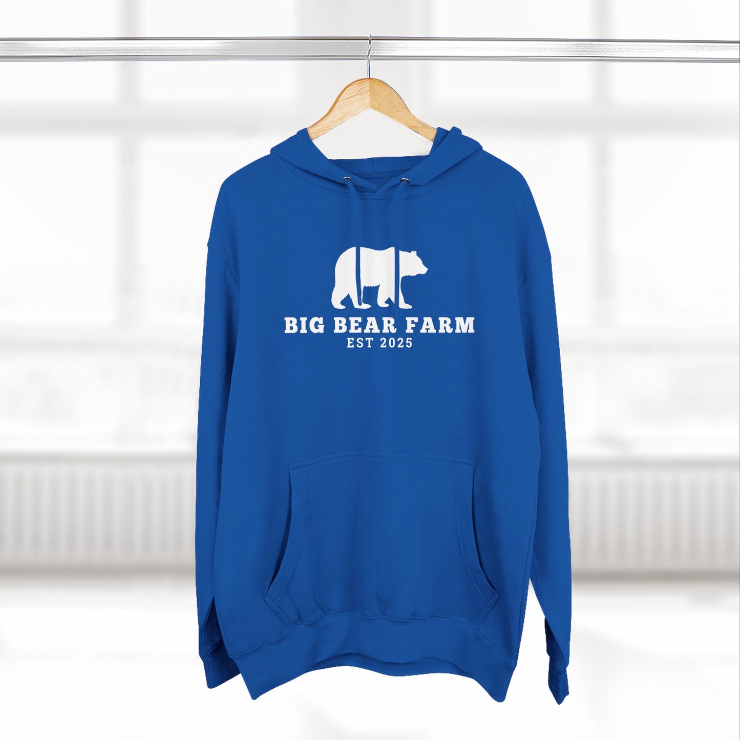 Fleece Hoodie - Big Bear Farm Love Land Design