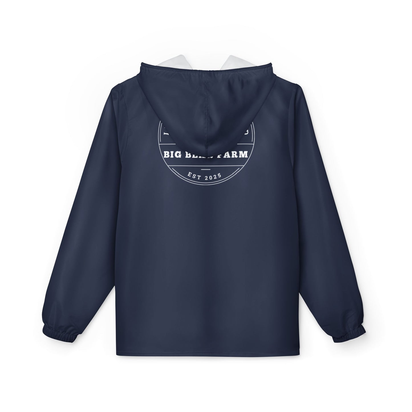 Big Bear Farm Windbreaker Jacket, Outdoor Rain Jacket, Lightweight Travel Jacket, Nature Lover's Gift, Bear Design Windbreaker