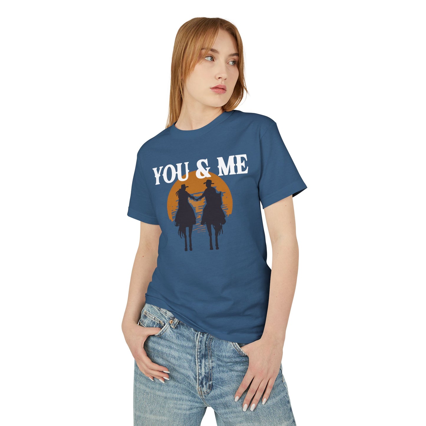 YOU AND ME UNISEX Garment-Dyed Heavyweight Cotton Tee