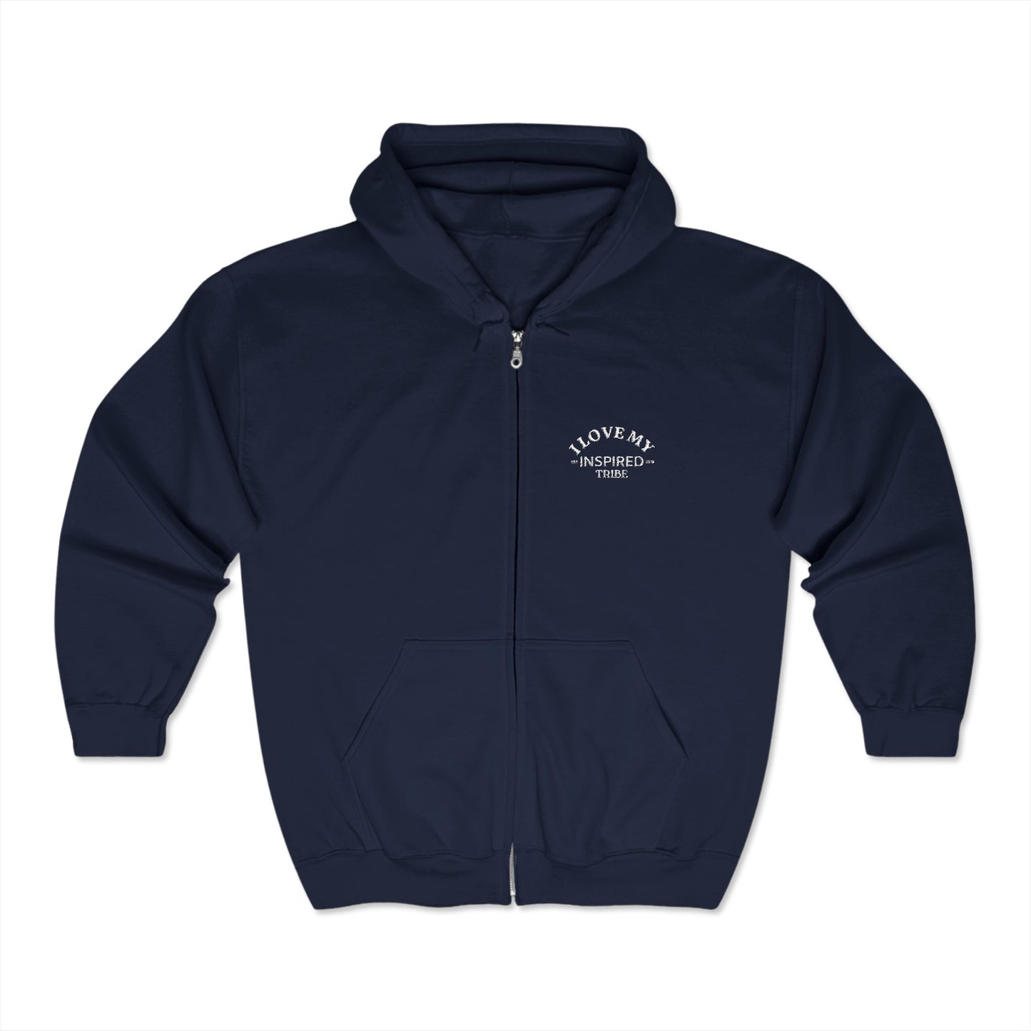 I LOVE MY INSPIRED TRIBE Unisex Heavy Blend™ Full Zip Hooded Sweatshirt