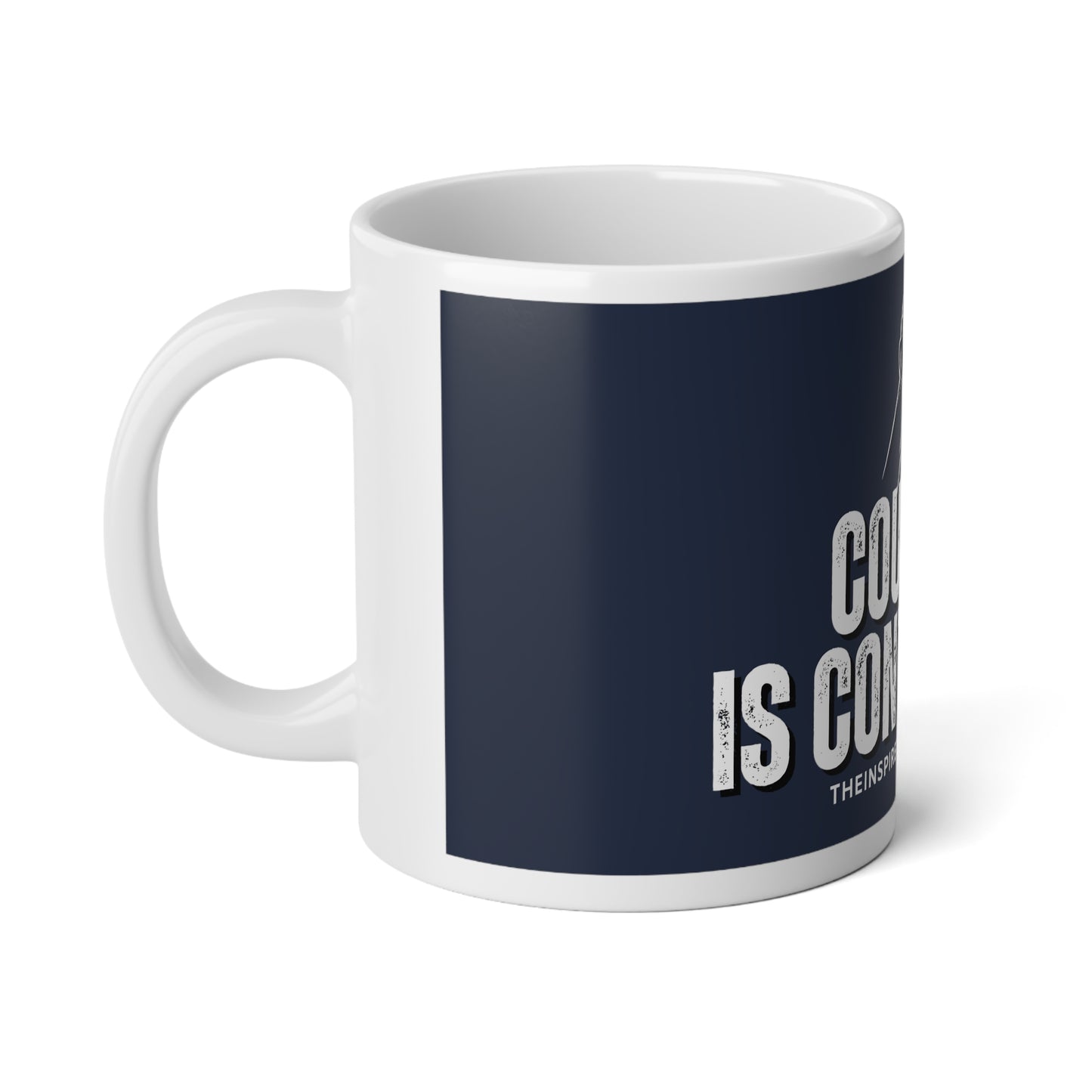 INSPIRED Courage Is Contagious Jumbo Mug, 20oz