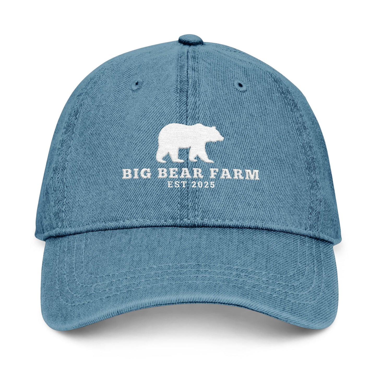 Big Bear Farm DENIM HAT - Stylish Embroidered Cap
