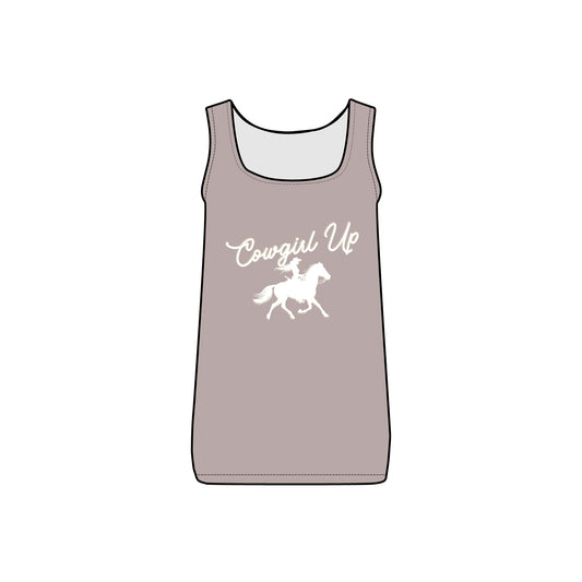 COWGIRL UP HEART WOMEN'S Micro Ribbed Tank