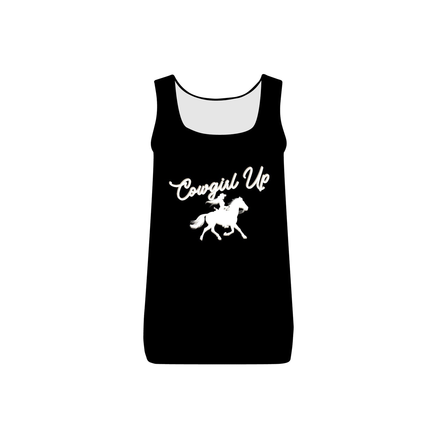 COWGIRL UP HEART WOMEN'S Micro Ribbed Tank