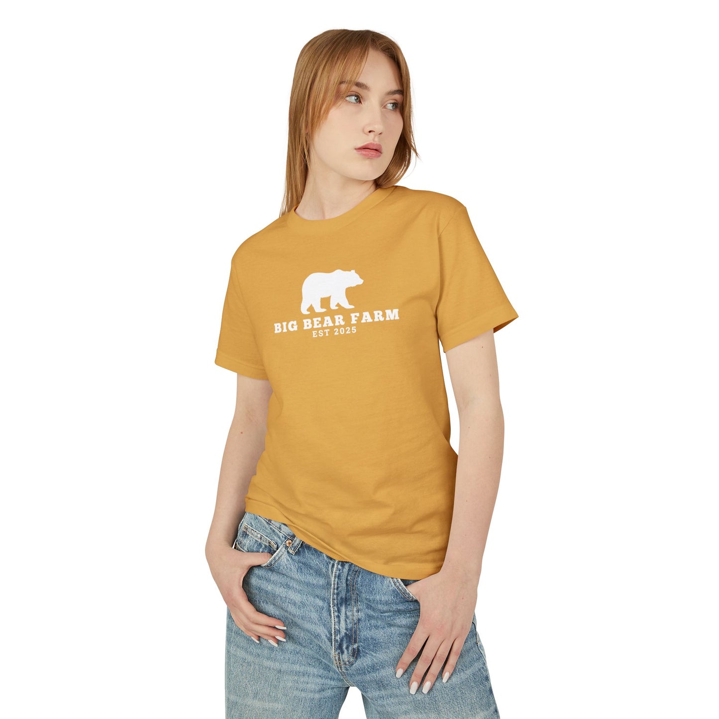 BIG BEAR FARM ww Garment-Dyed Heavyweight Cotton Tee