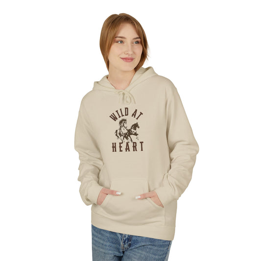 WILD AT HEART UNISEX Midweight Softstyle Fleece Hoodie