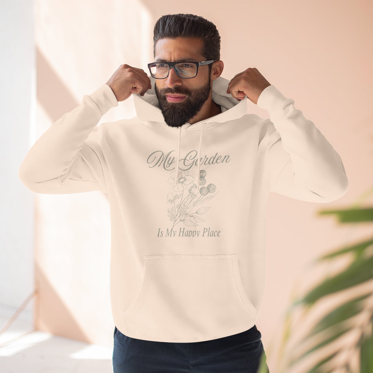 INSPIRED GARDEN M Fleece Hoodie UNISEX