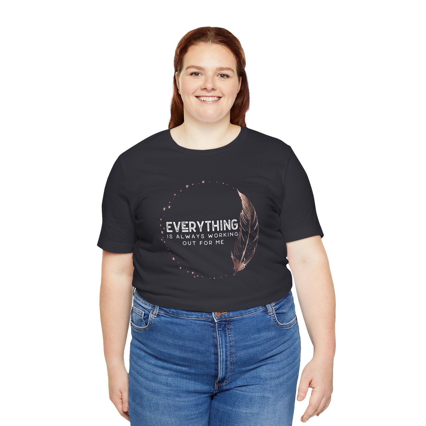 INSPIRED Everything is always ... Jersey Short Sleeve Tee