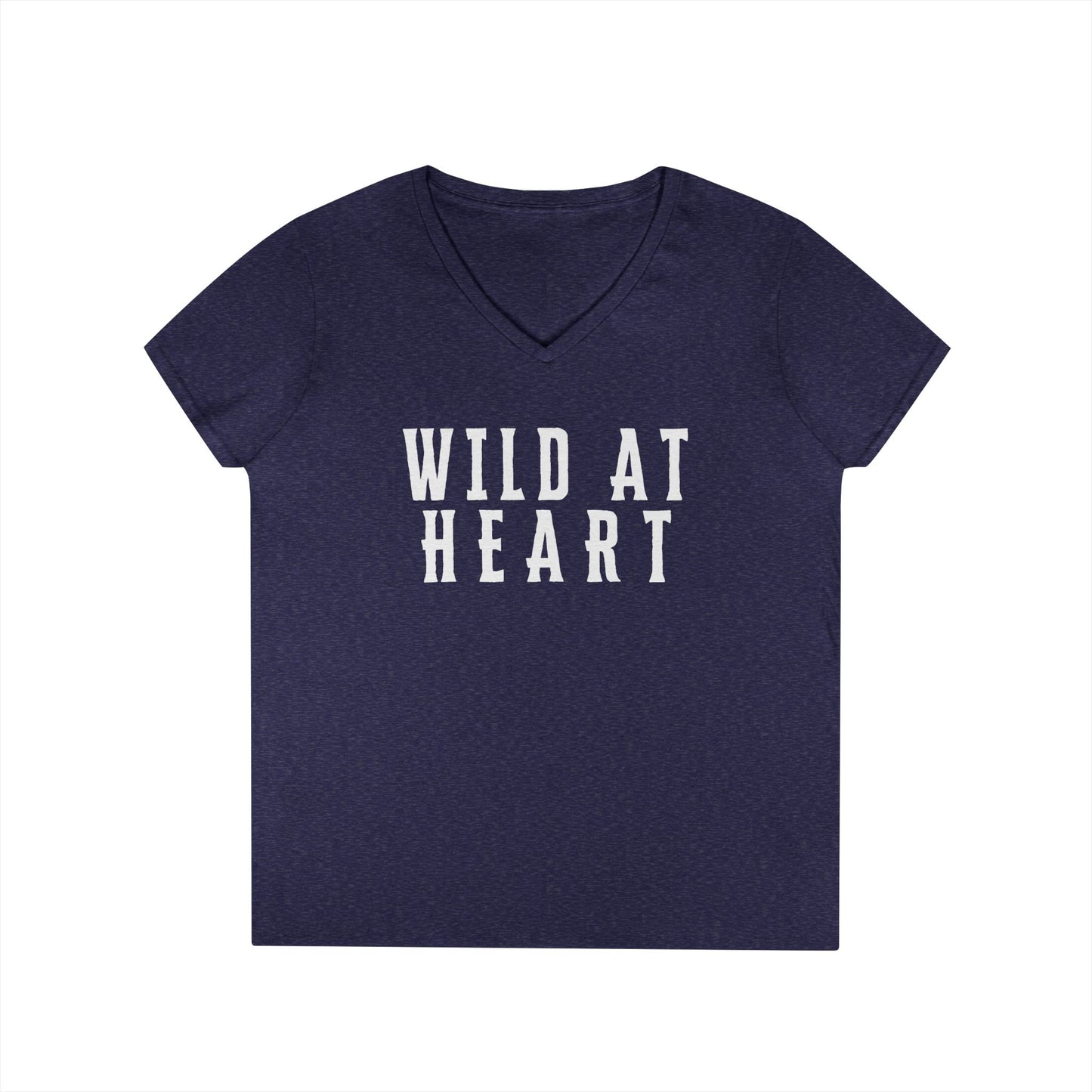 WILD AT HEART Ladies' V-Neck T-Shirt