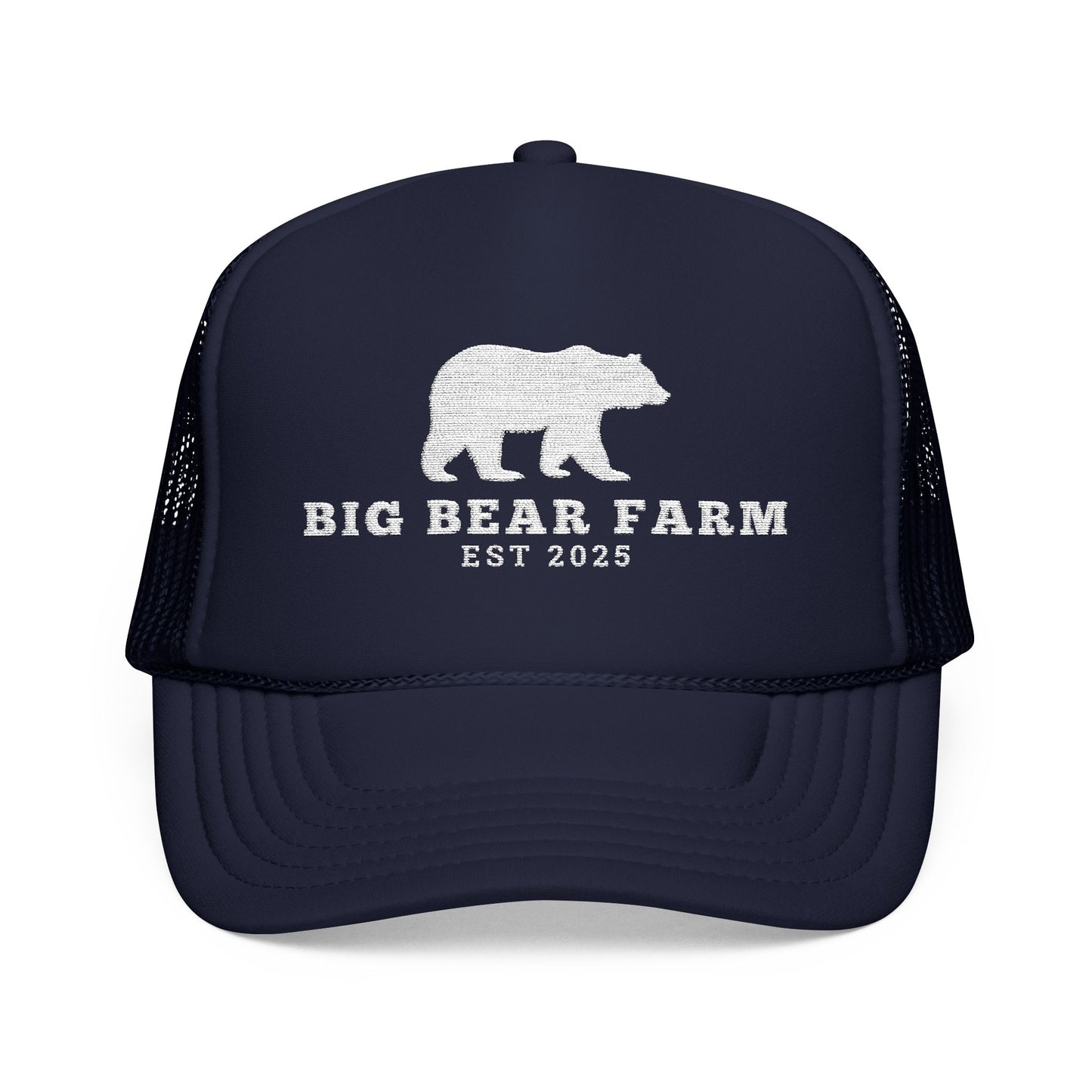 Big Bear Farm B Embroidered Trucker Hat
