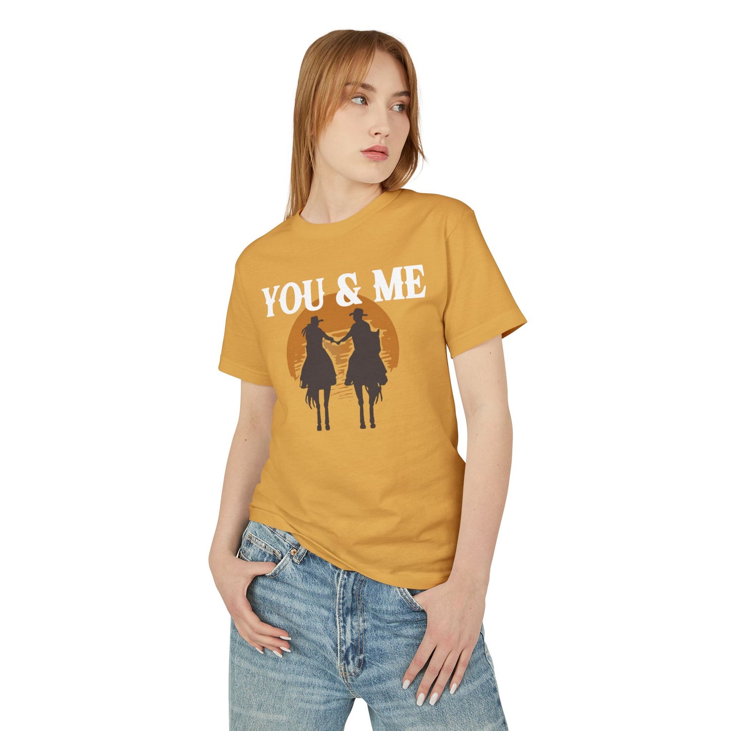 YOU AND ME UNISEX Garment-Dyed Heavyweight Cotton Tee