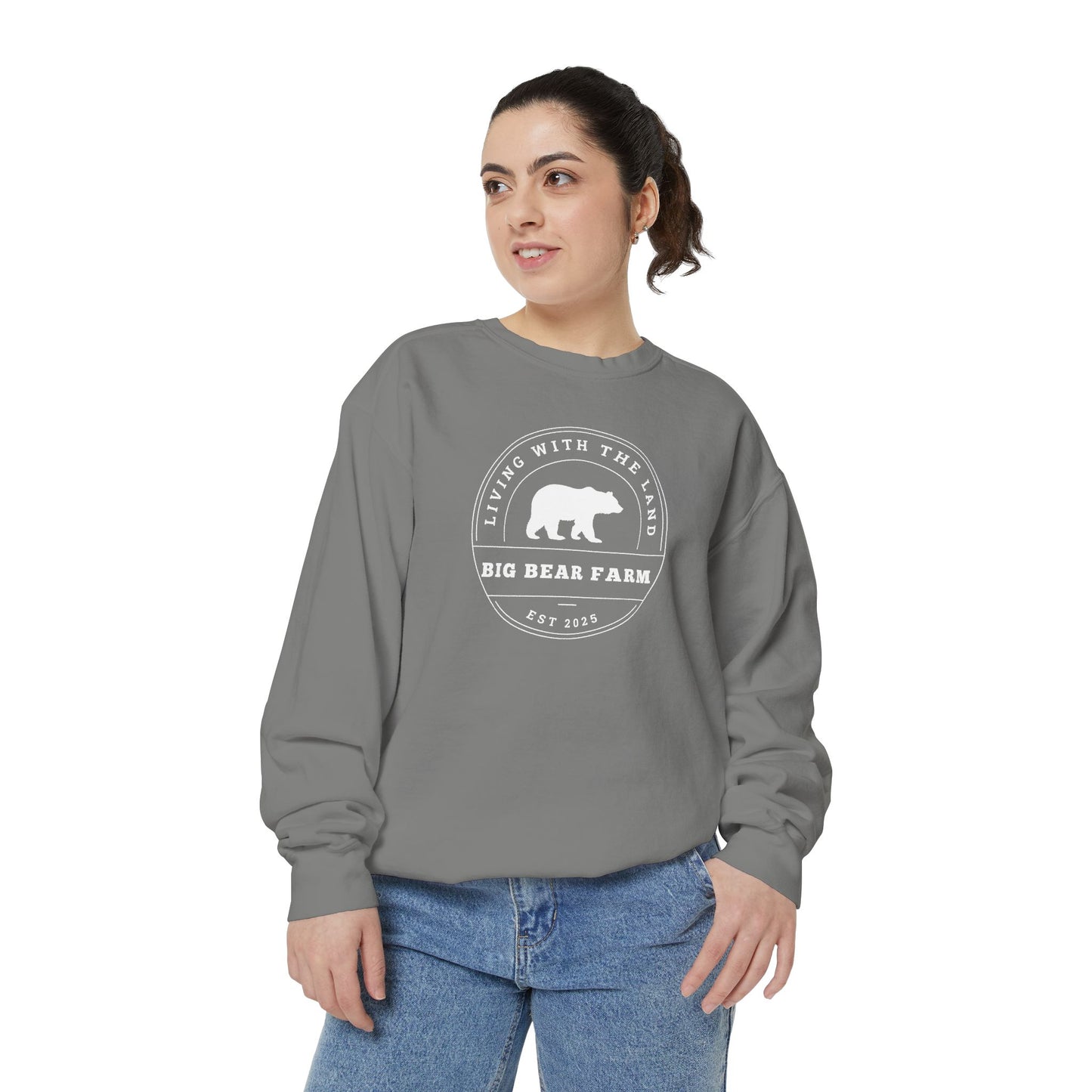 BIG BEAR FARM Garment-Dyed Sweatshirt