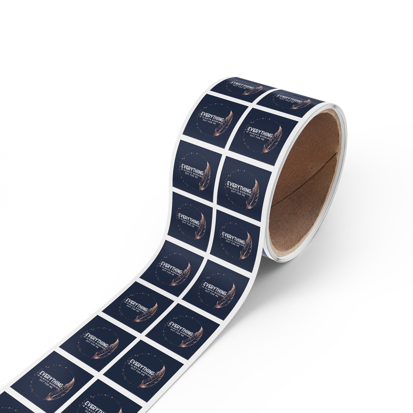 INSPIRED Everything is always... Square Sticker Label Rolls