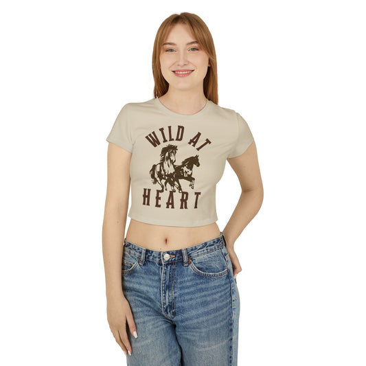 WILD AT HEART Women's Baby Tee