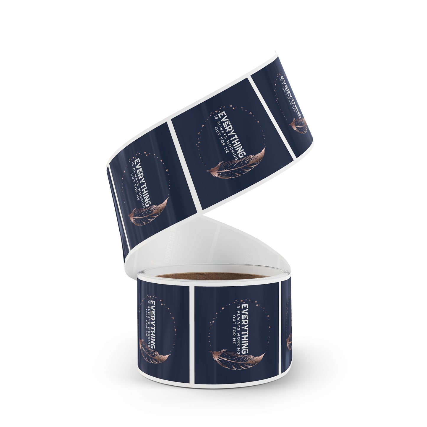 INSPIRED Everything is always... Square Sticker Label Rolls