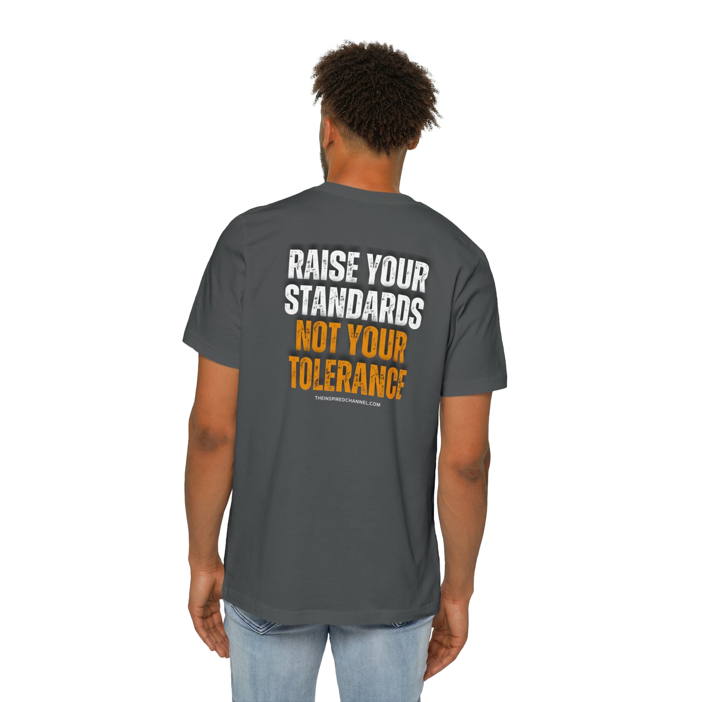 INSPIRED Men Raise Your Standards USA-Made Unisex Short-Sleeve Jersey T-Shirt