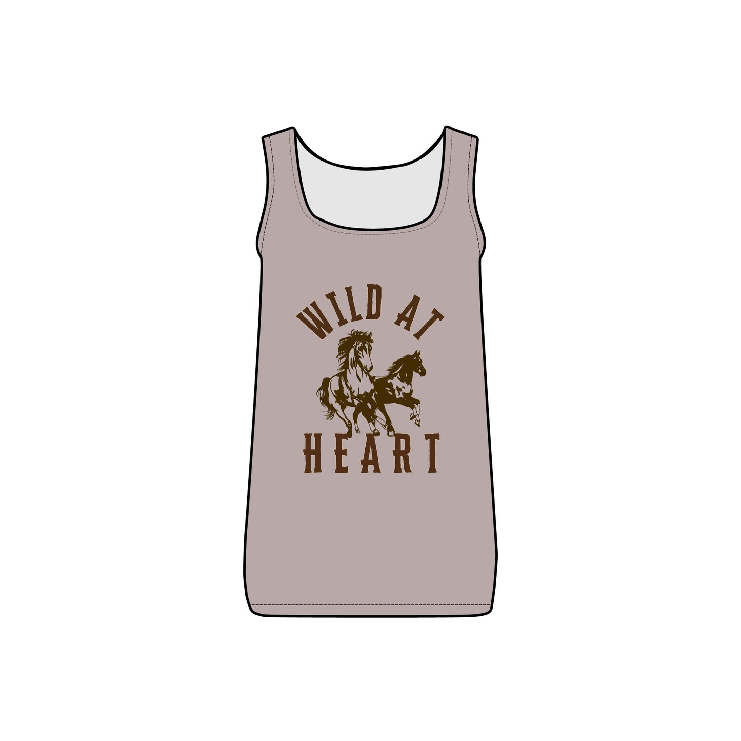 WILD AT HEART WOMEN'S Micro Ribbed Tank