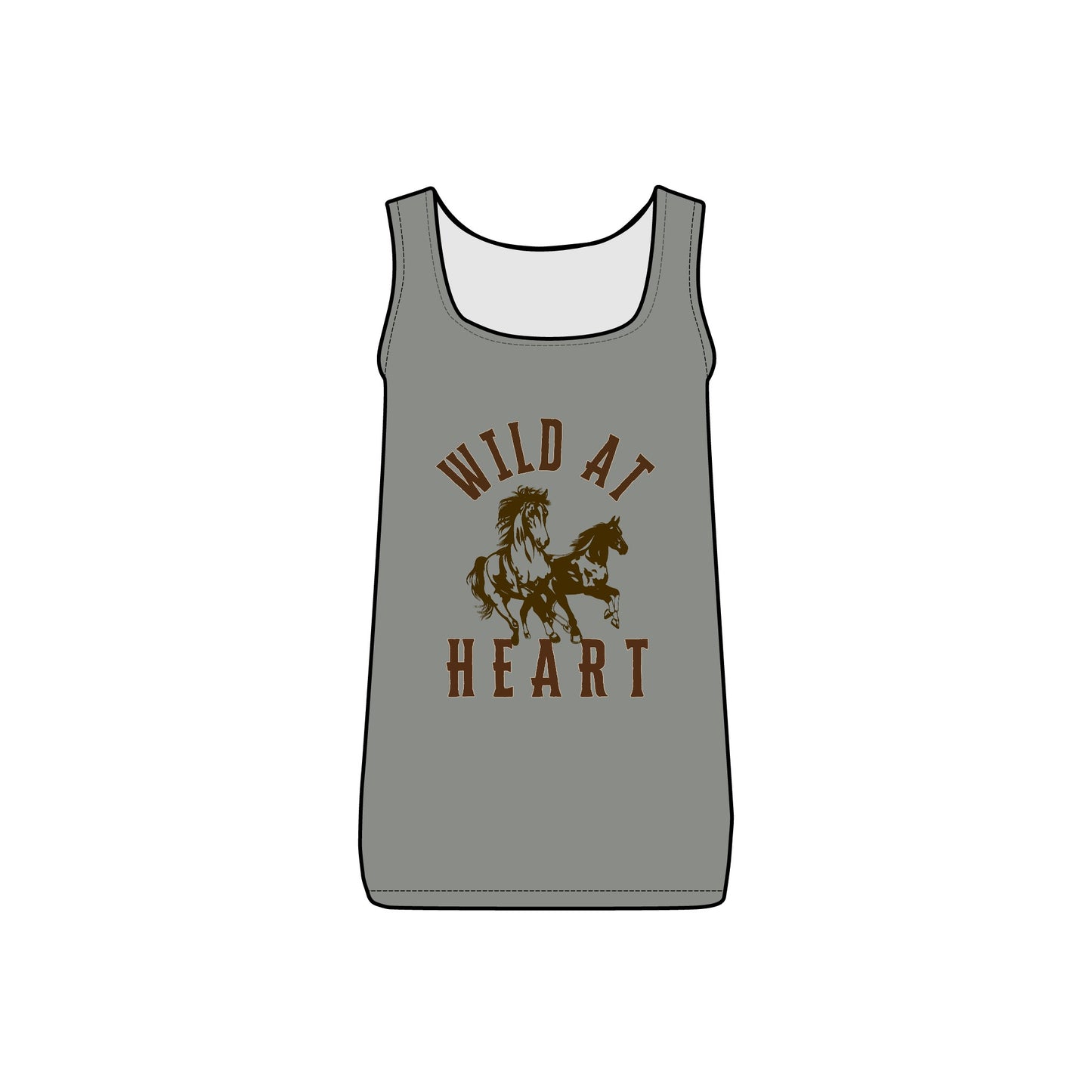WILD AT HEART WOMEN'S Micro Ribbed Tank