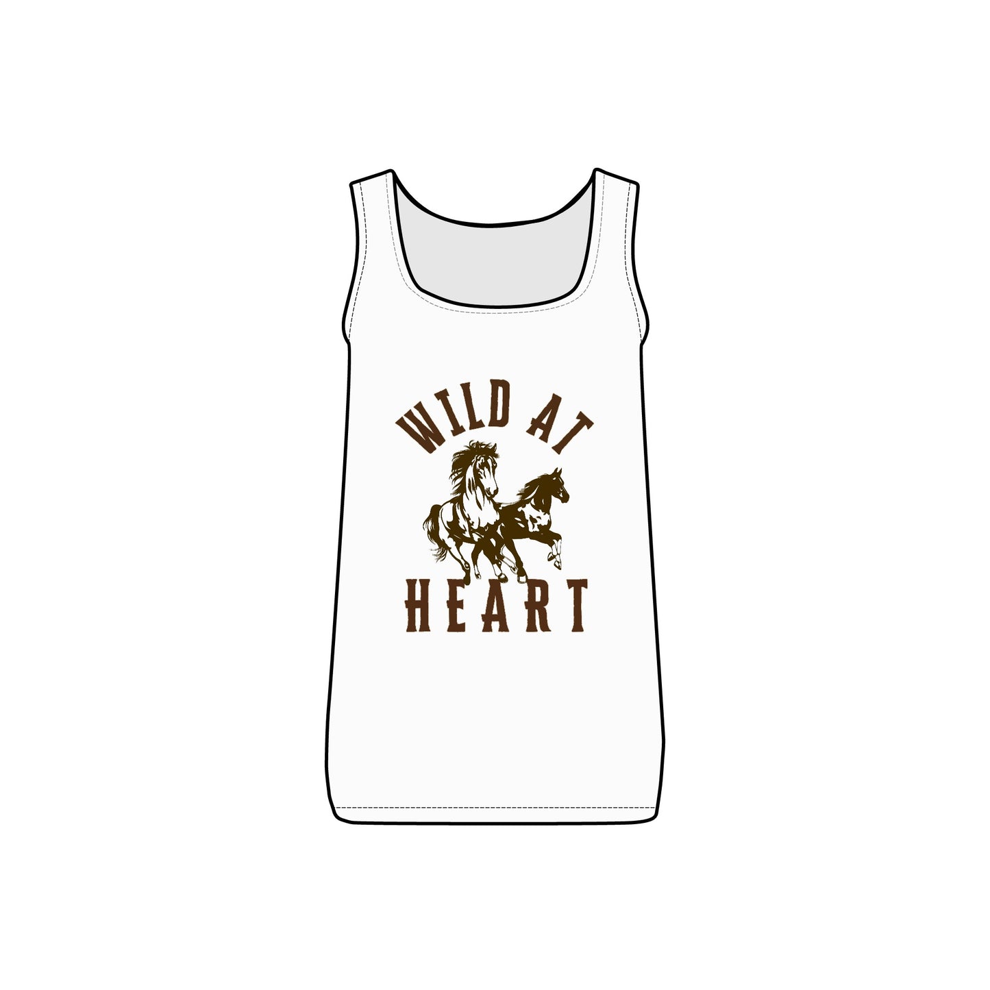 WILD AT HEART WOMEN'S Micro Ribbed Tank