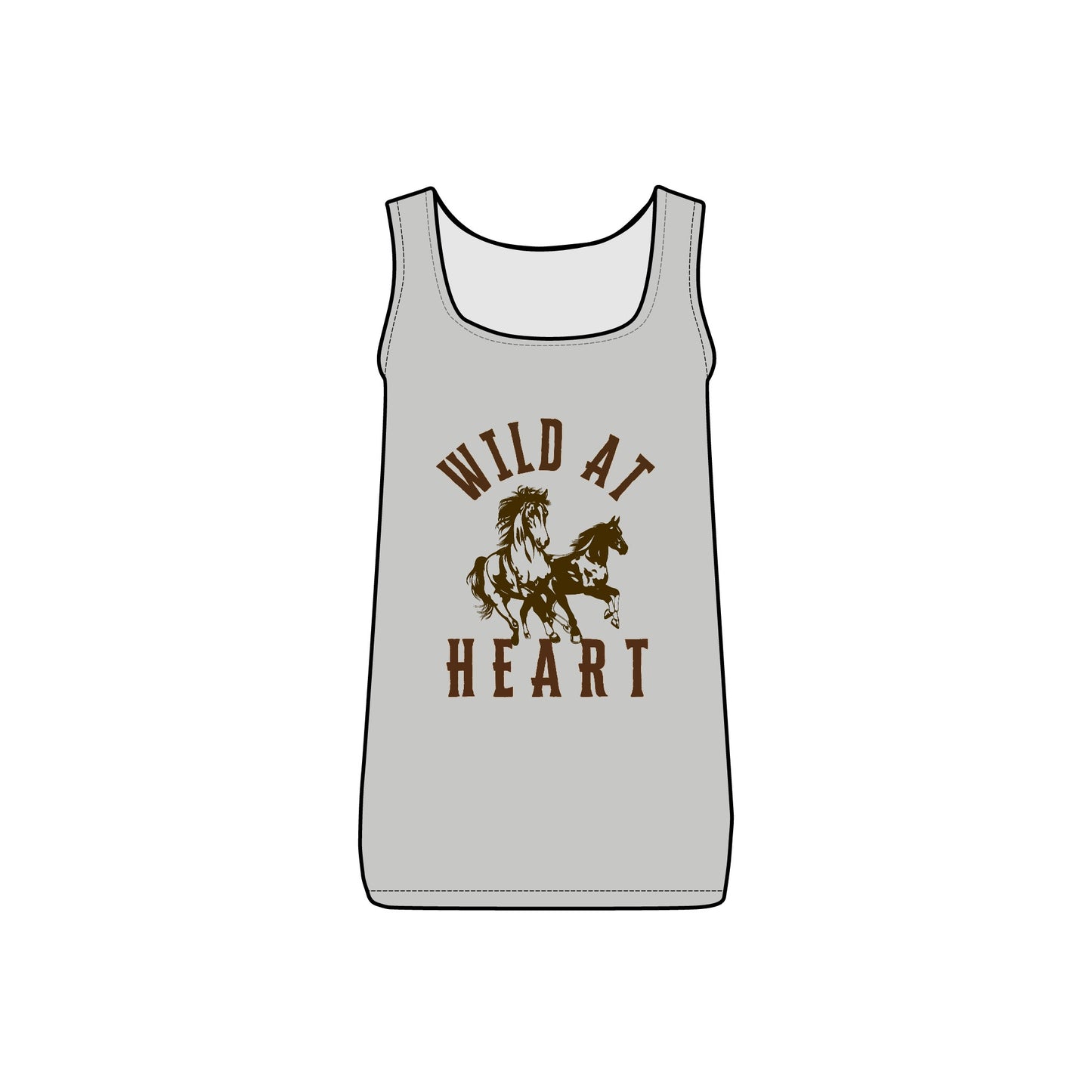 WILD AT HEART WOMEN'S Micro Ribbed Tank