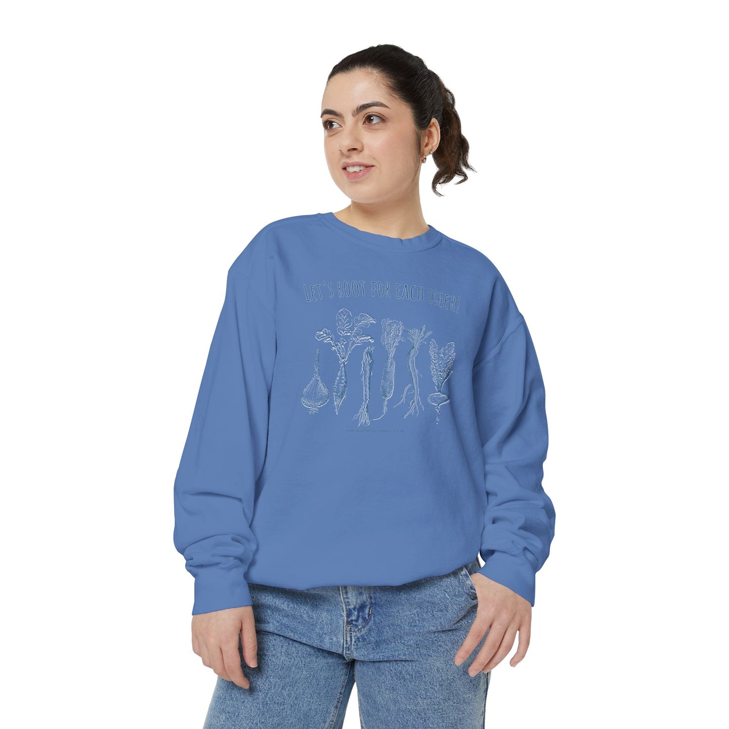 INSPIRED GARDEN L Unisex Dyed Sweatshirt