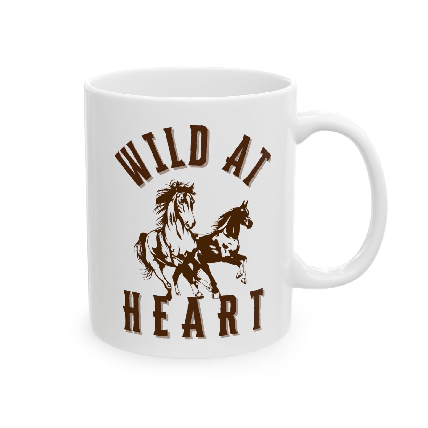WILD AT HEART Ceramic Mug, (11oz, 15oz)
