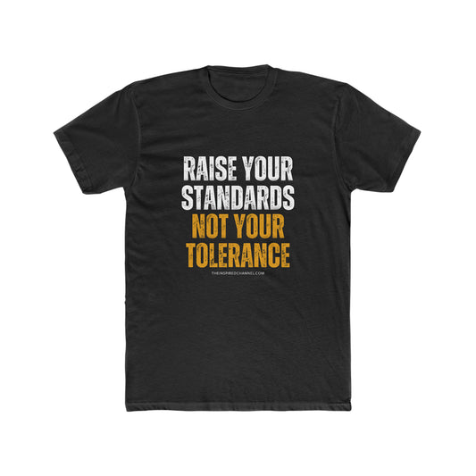 INSPIRED RAISE YOUR STANDARDS Men's Cotton Crew Tee