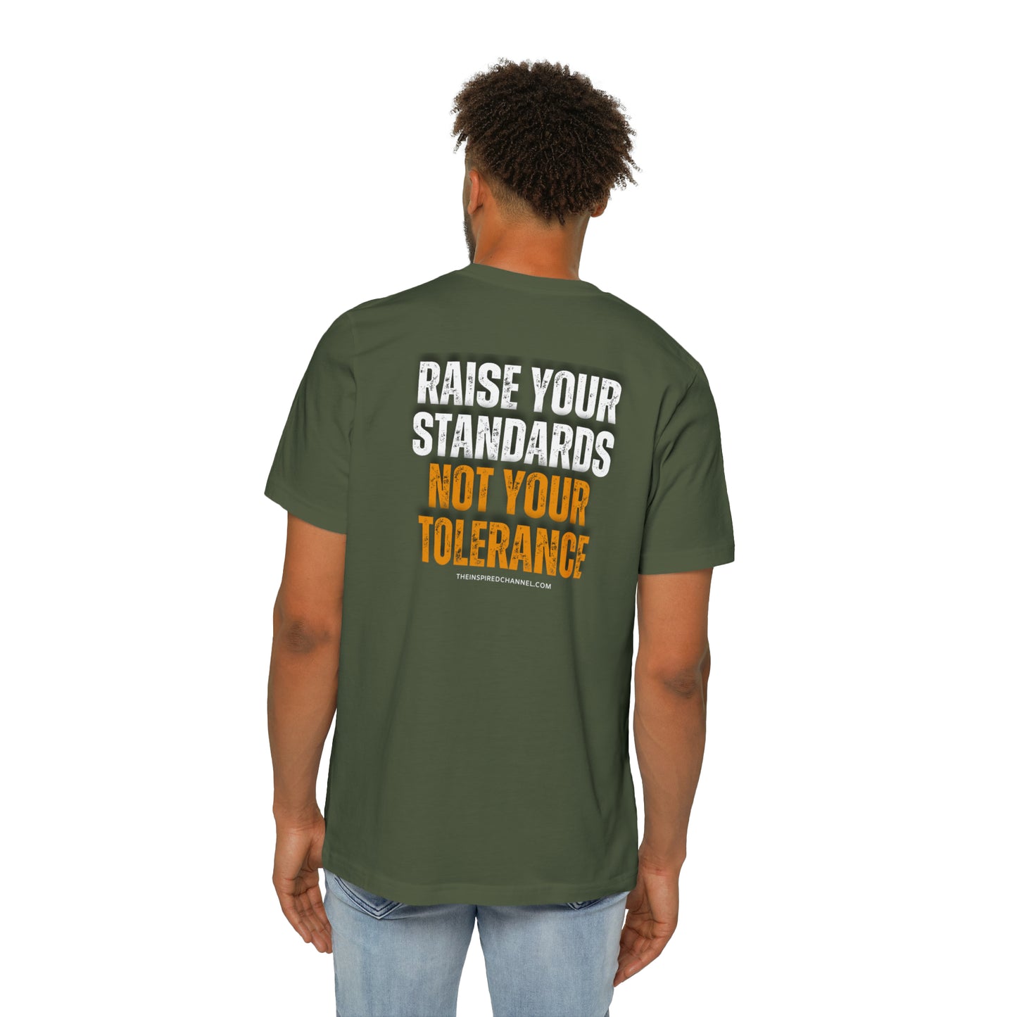 INSPIRED Men Raise Your Standards USA-Made Unisex Short-Sleeve Jersey T-Shirt