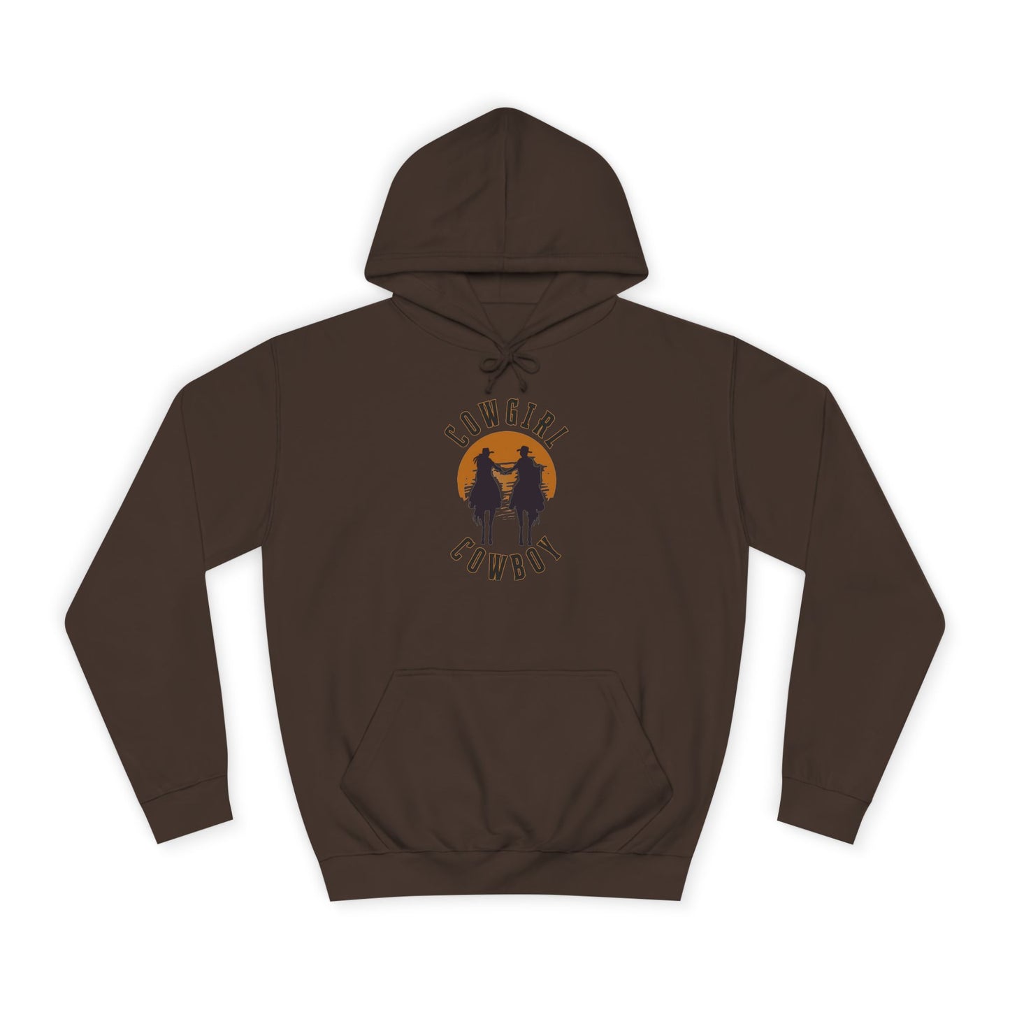 COWBOY AND COWGIRL UNISEX College Hoodie