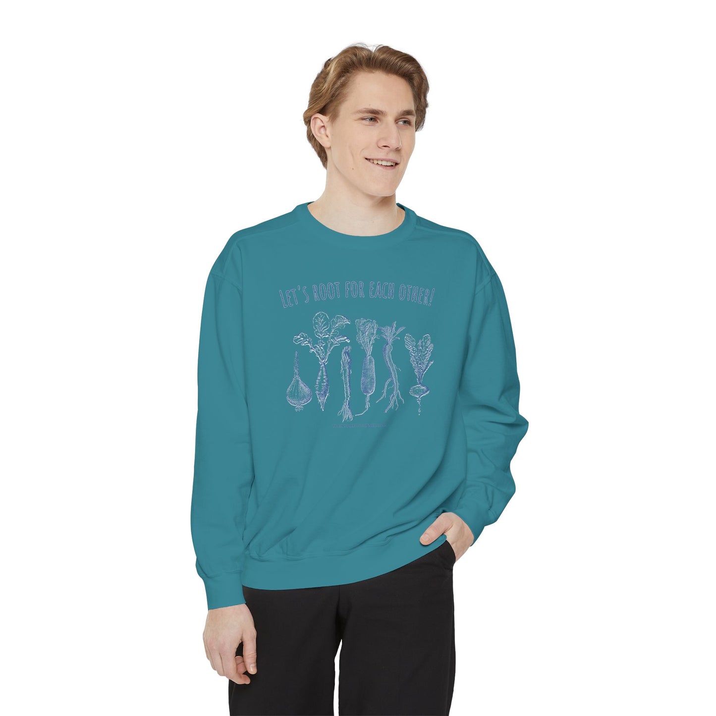 INSPIRED GARDEN L Unisex Dyed Sweatshirt