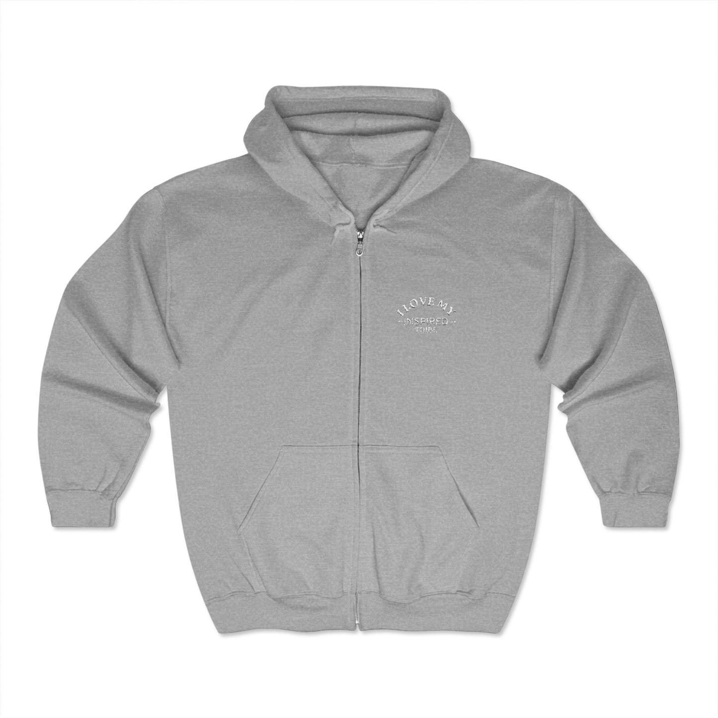 I LOVE MY INSPIRED TRIBE Unisex Heavy Blend™ Full Zip Hooded Sweatshirt