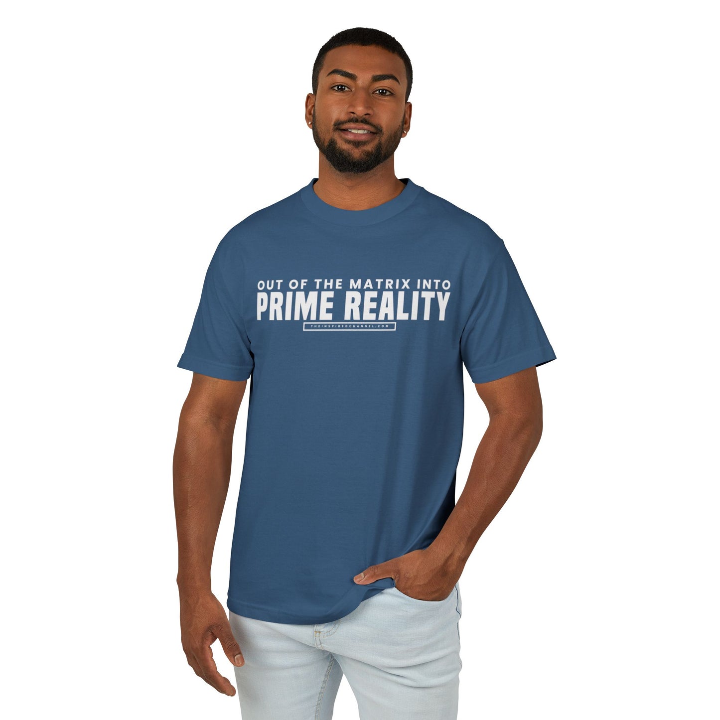 UNISEX M PRIME REALITY Garment-Dyed Heavyweight Cotton Tee W