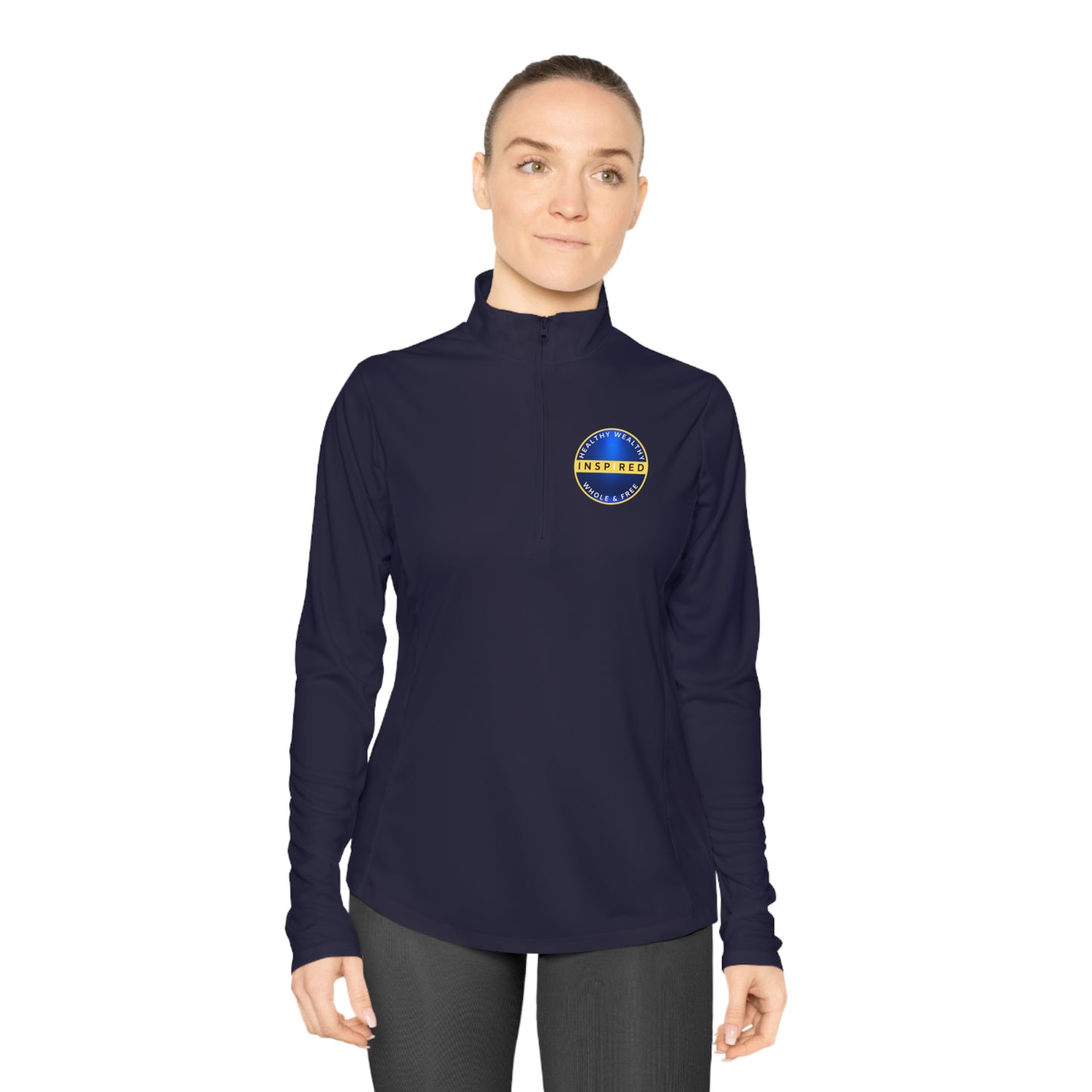 INSPIRED HWWF Ladies Quarter-Zip Pullover