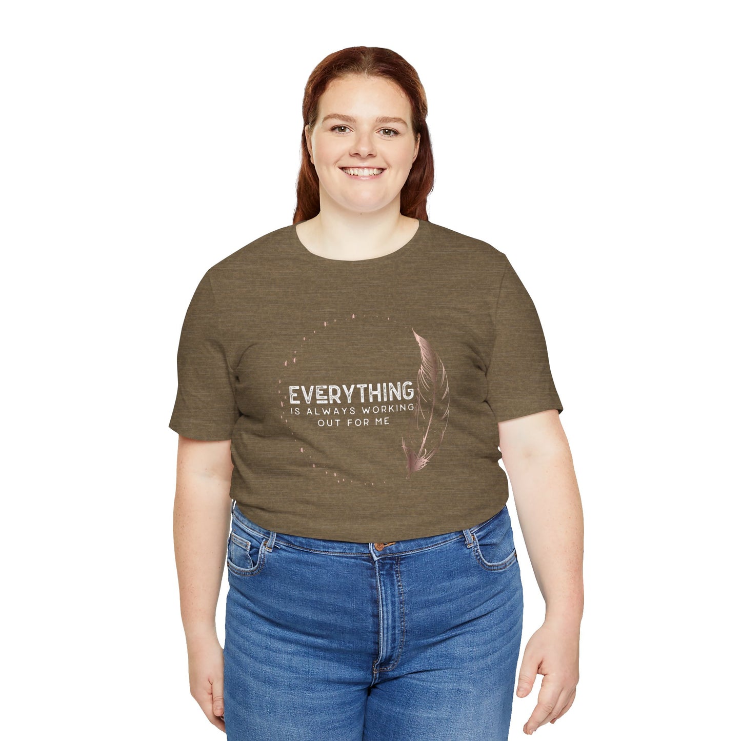 INSPIRED Everything is always ... Jersey Short Sleeve Tee