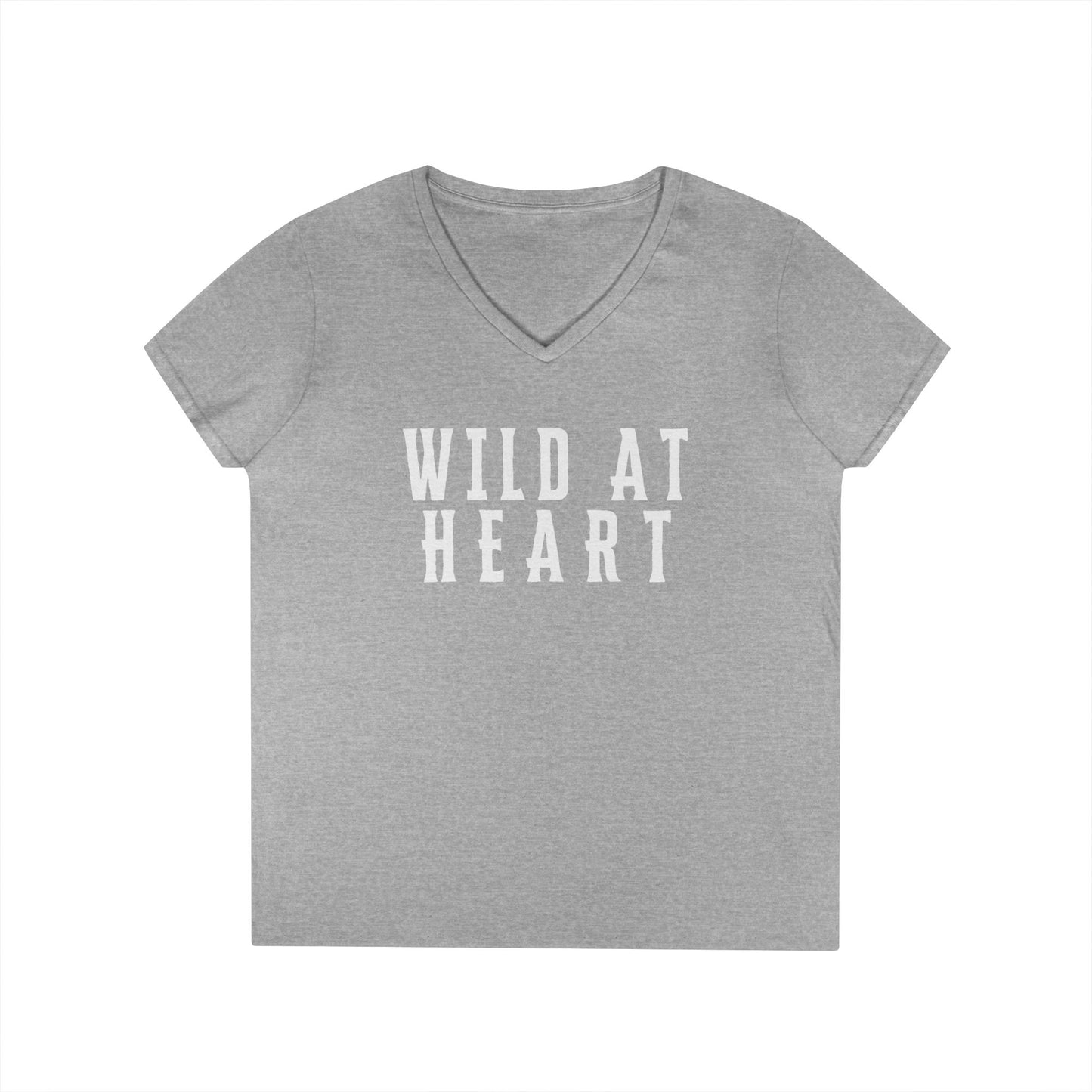 WILD AT HEART Ladies' V-Neck T-Shirt