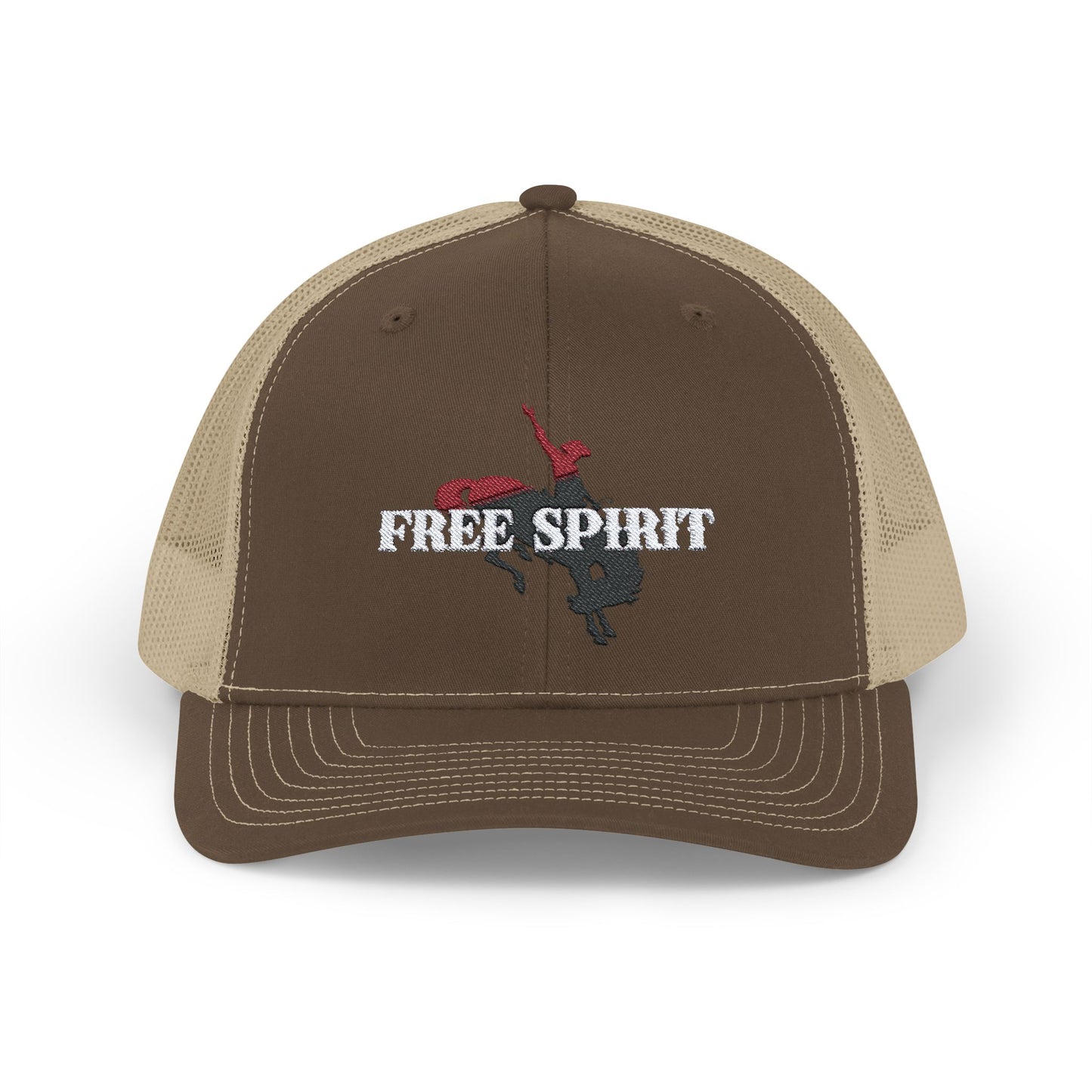 FREE SPIRIT  Embroidered Snapback Trucker Cap