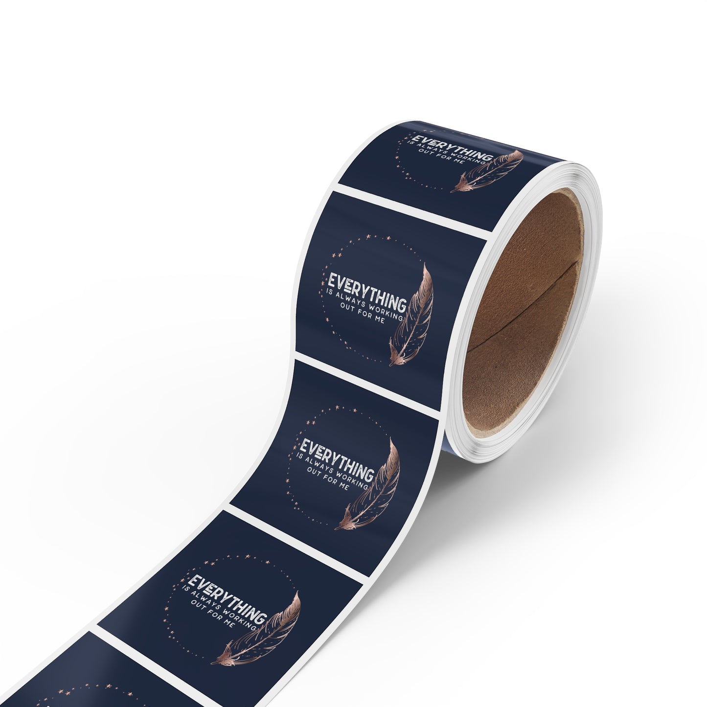 INSPIRED Everything is always... Square Sticker Label Rolls