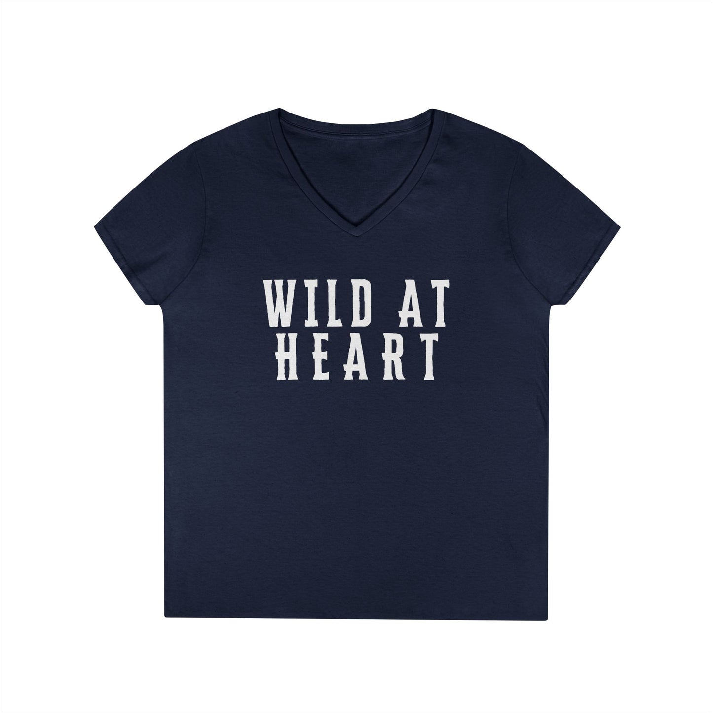 WILD AT HEART Ladies' V-Neck T-Shirt