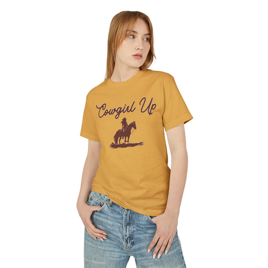 COWGIRL UP UNISEX Garment-Dyed Heavyweight Cotton Tee