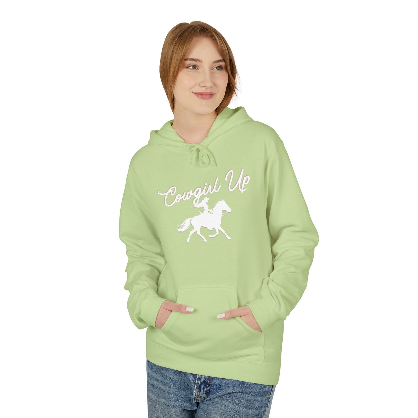 COWGIRL UP UNISEX Midweight Softstyle Fleece Hoodie