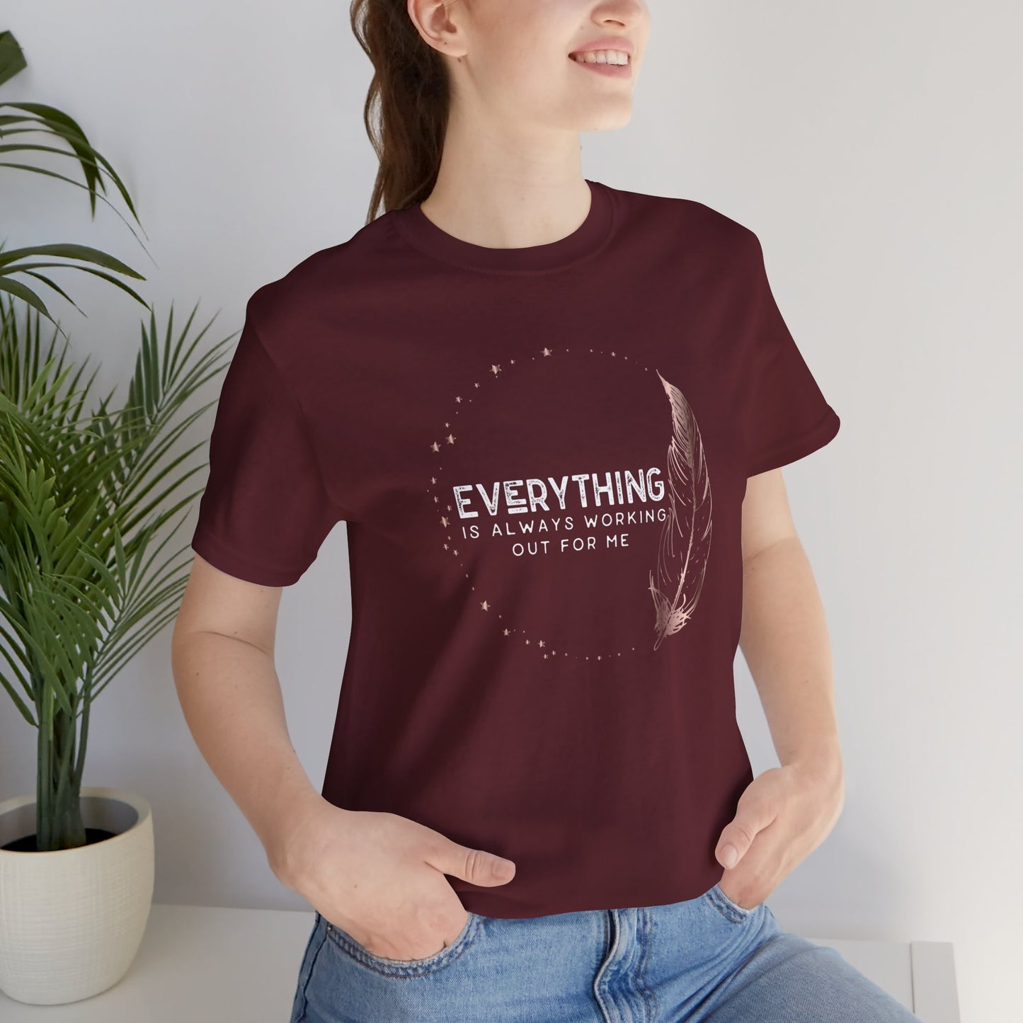 INSPIRED Everything is always ... Jersey Short Sleeve Tee