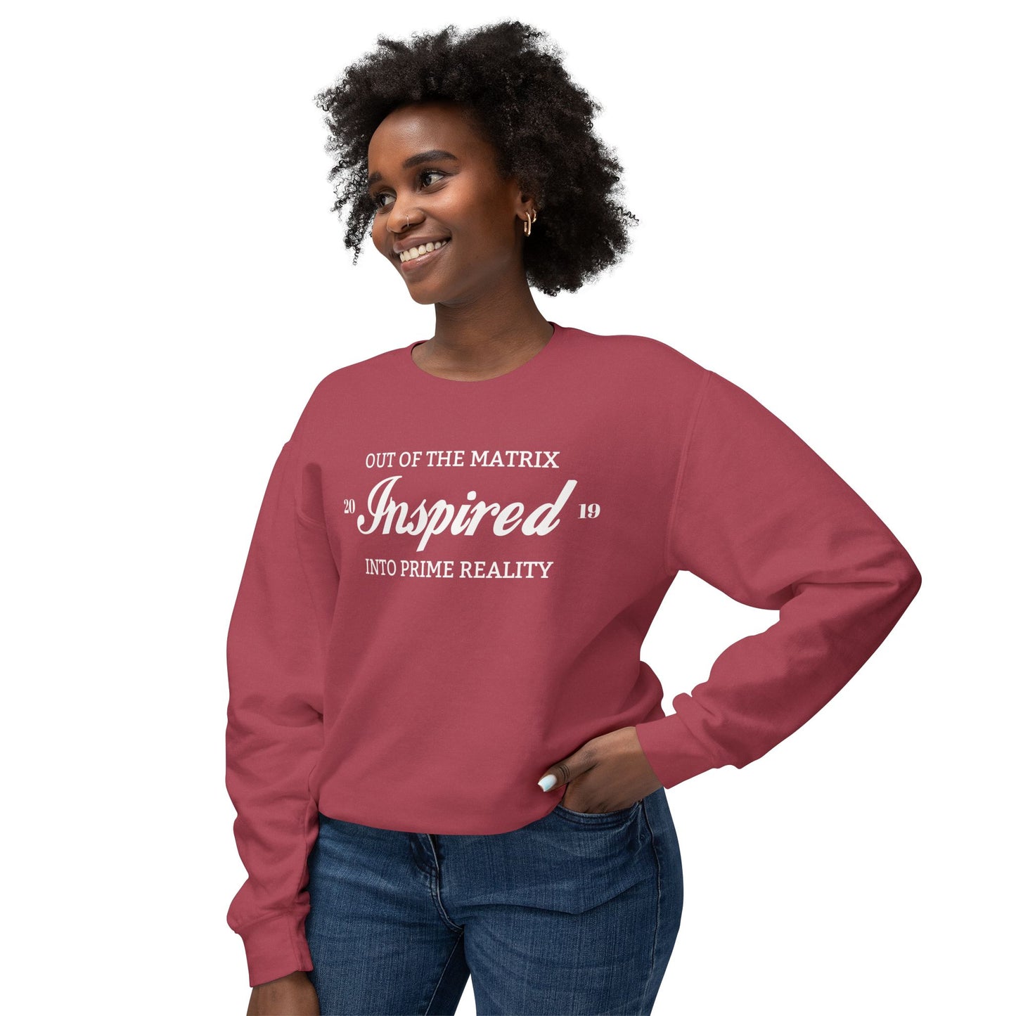 INSPIRED PRIME REALITY Unisex Lightweight Crewneck Sweatshirt W