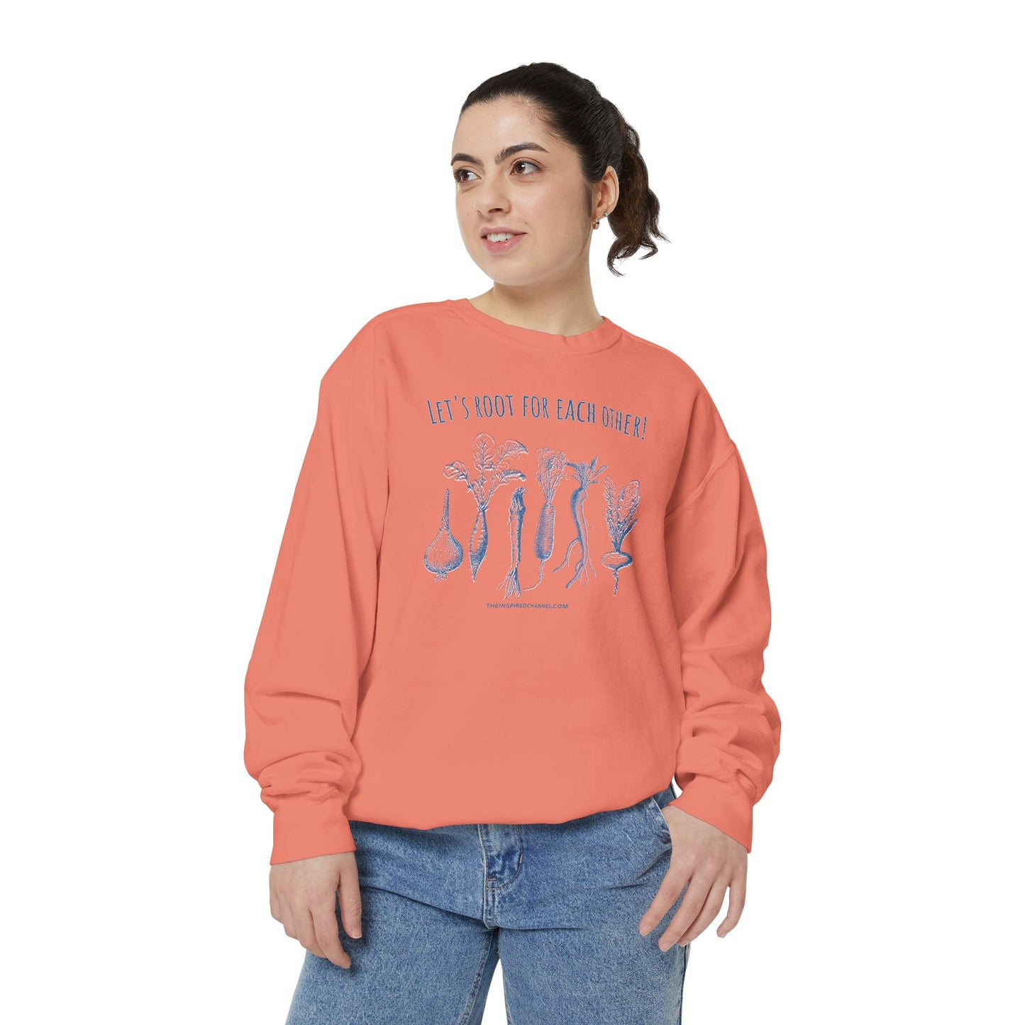 INSPIRED GARDEN L Unisex Dyed Sweatshirt