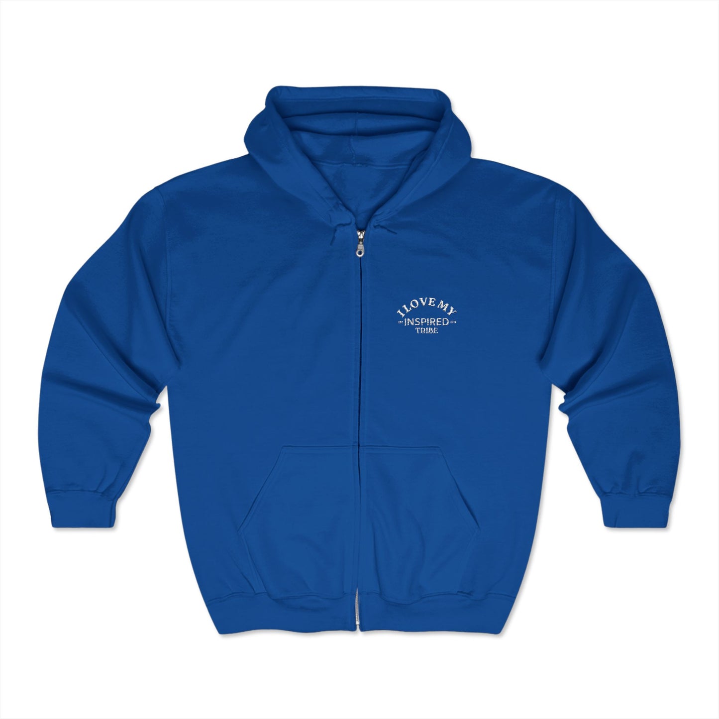 I LOVE MY INSPIRED TRIBE Unisex Heavy Blend™ Full Zip Hooded Sweatshirt