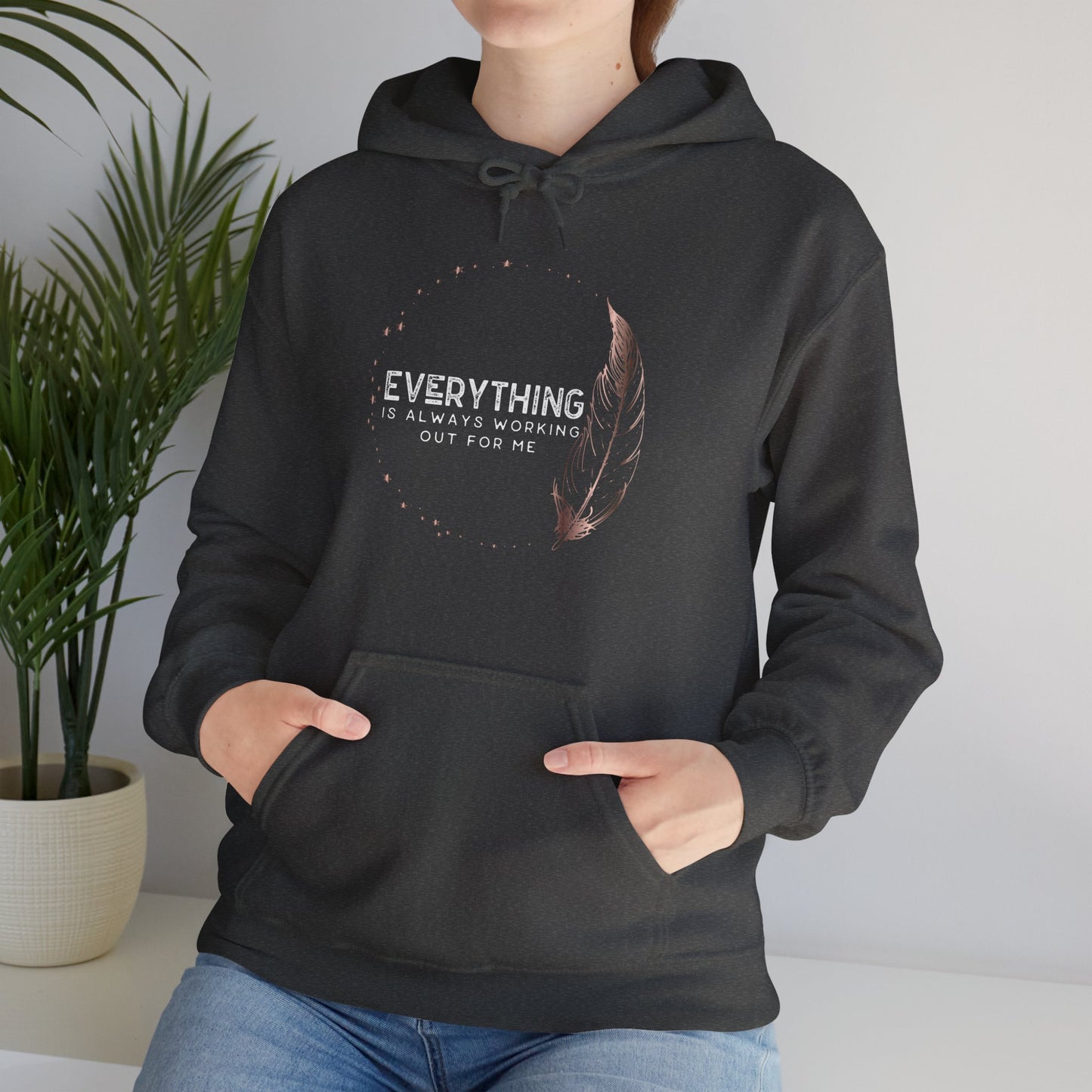 INSPIRED Everything is always... Heavy Blend Hooded Sweatshirt