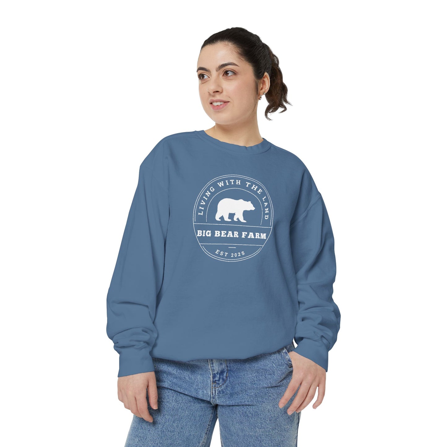 BIG BEAR FARM Garment-Dyed Sweatshirt